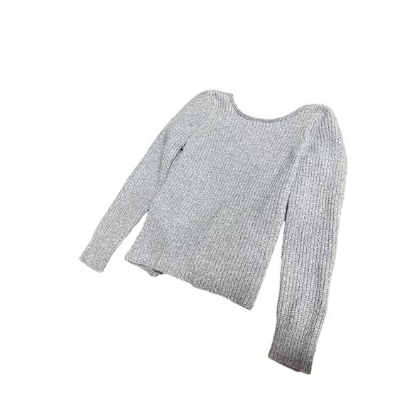 American Eagle Cross Back Knit Sweater Gray Size XS - Picture 12 of 13